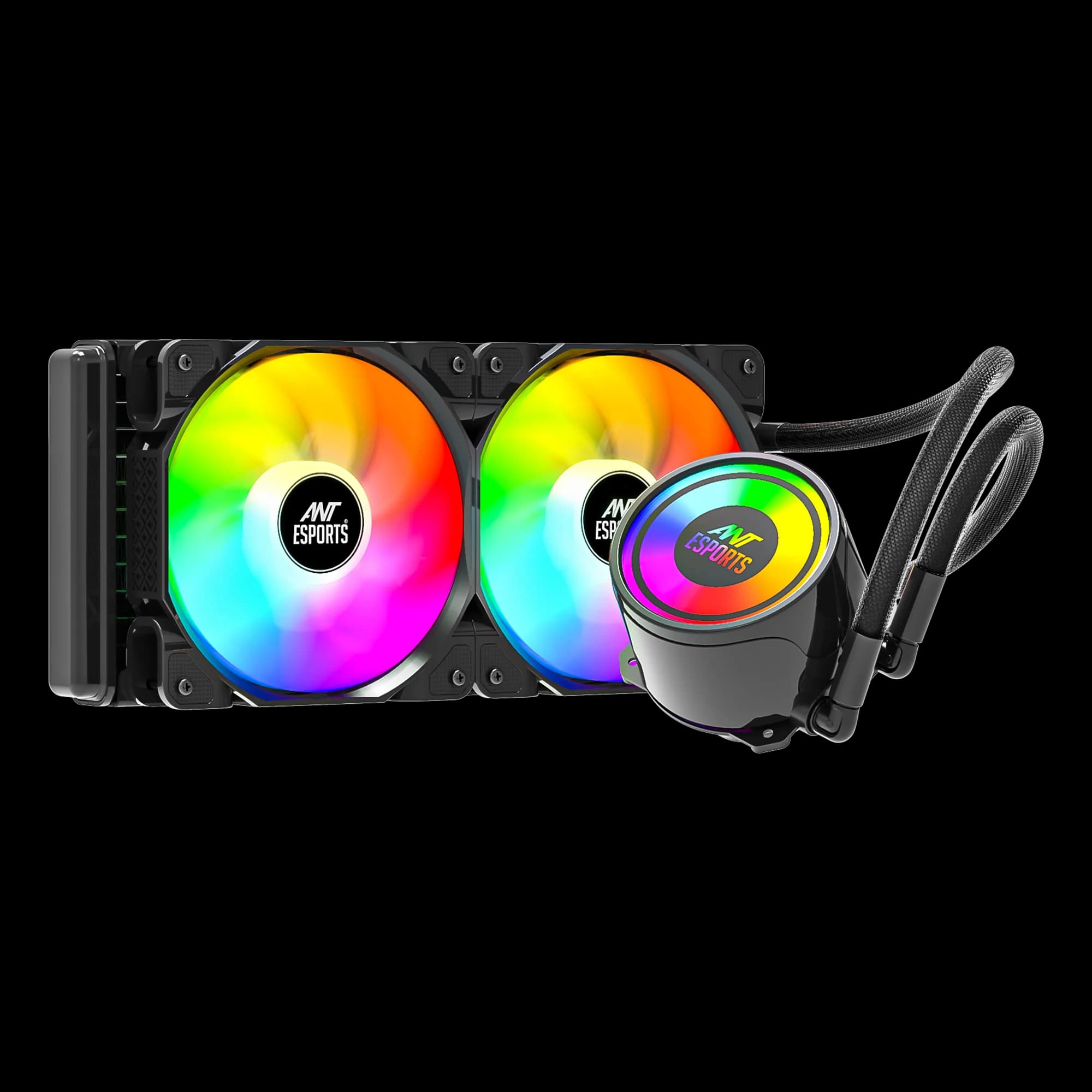 Ant Esports  CPU Cooler ICE-240 ARGB With Heatsink - Black